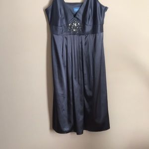 Simply Vera Wang Satin Dress with Embellishments